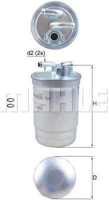 Filter diesel fuel KL554D - image 2