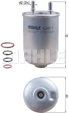 Filter diesel fuel KL485/5D - image 3
