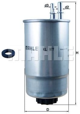 Filter diesel fuel KL977D - image 3