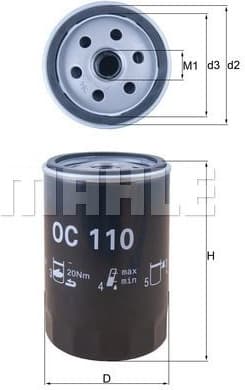 Oil Filter OC110 . - image 3