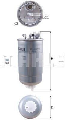Filter diesel fuel KL147/1D - image 3
