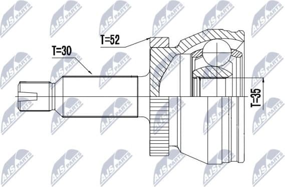 Joint Kit, drive shaft NPZ-HY-554