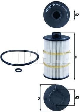 Filter oil OX1123D - image 2
