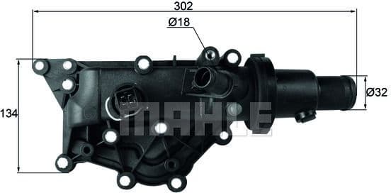 Thermostat, coolant BEHR TH6089 - image 2