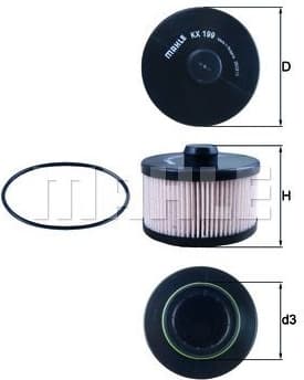 Filter diesel fuel KX199D - image 2
