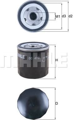 Oil Filter OC473 - image 2