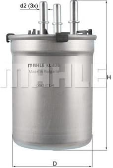 Filter diesel fuel KL838 - image 3