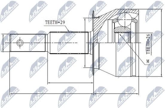 Joint Kit, drive shaft NPZ-NS-085 - image 2