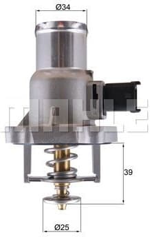 Thermostat, coolant BEHR TM55105 - image 2