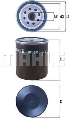 Filter oil OC1053 - image 2