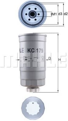 Filter diesel fuel KC179 - image 3