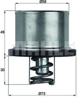 Thermostat, coolant BEHR TX3779 - image 2