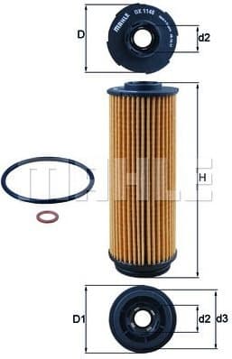 Filter oil OX1146D - image 2