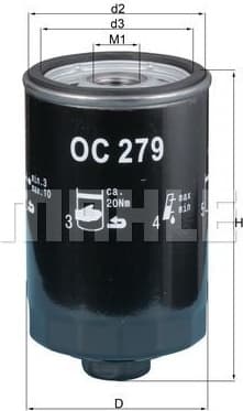 Oil Filter OC279 - image 2