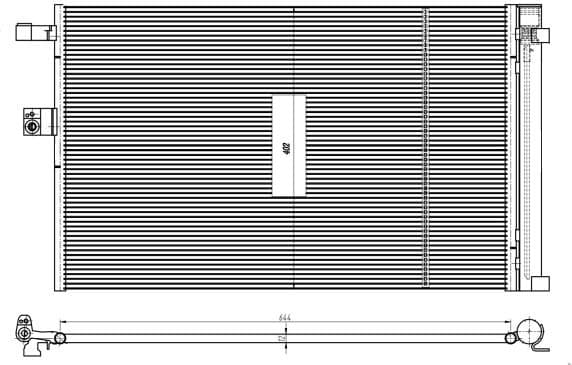 Condenser, air conditioning EASY FIT 350462