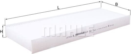 Filter cabin LA421 - image 2