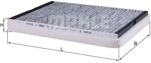 Filter, cabin air LAK75 - image 4