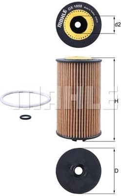 Filter oil OX1058D - image 3