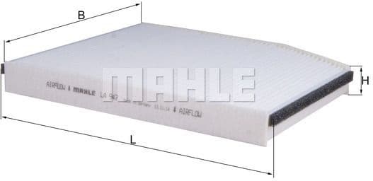 Filter cabin LA947 - image 3