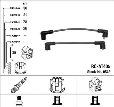Ignition Cable Kit RC-AT405