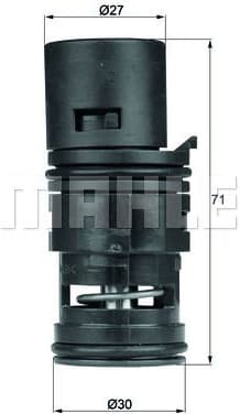 Thermostat, oil cooling BEHR TO775 - image 2