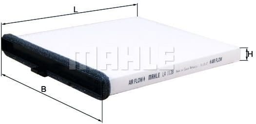 Filter cabin LA1139 - image 2