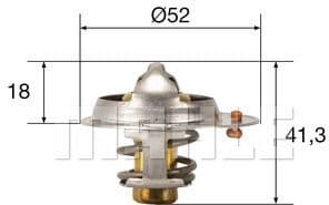 Thermostat, coolant BEHR TX8582 - image 2