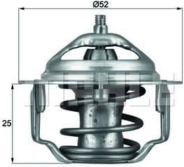 Thermostat, coolant BEHR TX6488 - image 2