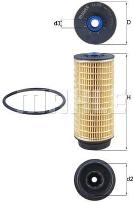 Filter diesel fuel KX399D - image 2