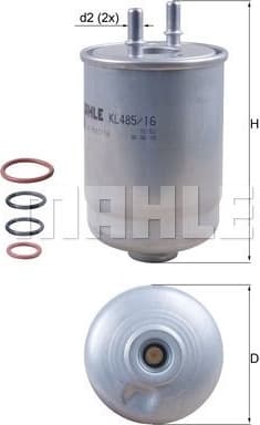 Fuel Filter KL485/16D - image 2