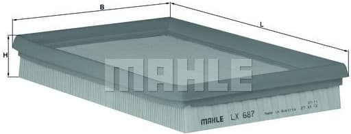 Air Filter LX687 - image 2