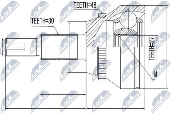 Joint Kit, drive shaft NPZ-TY-091 - image 2