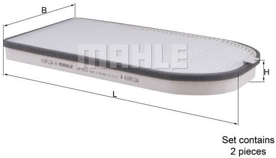 Filter, cabin air LA613/S - image 2