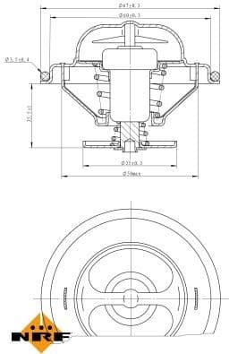 Thermostat, coolant EASY FIT 725073 - image 5