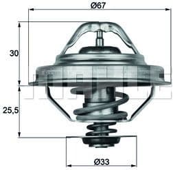 Thermostat, coolant BEHR TX2888D - image 2