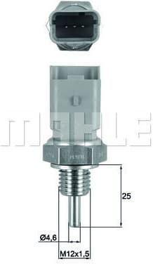 Sensor, coolant temperature BEHR TSE15 - image 2