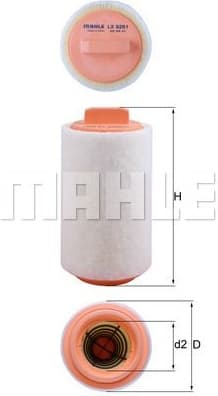 Filter air LX3251 - image 2