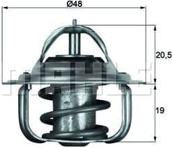 Thermostat, coolant BEHR TX583D - image 2