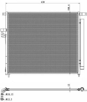 Condenser, air conditioning EASY FIT 350425