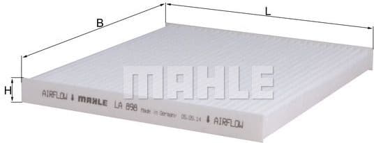 Filter, cabin air LA898 - image 2