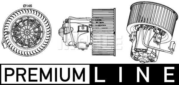 Interior Blower BEHR *** PREMIUM LINE *** AB 150 000P - image 4