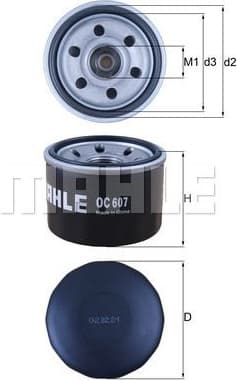 Oil Filter OC607 - image 2
