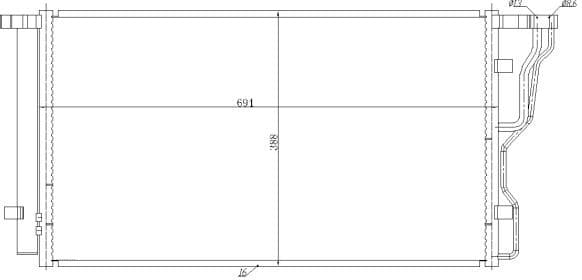 Condenser, air conditioning EASY FIT 350486
