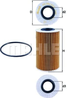 Filter oil OX554D1 - image 2