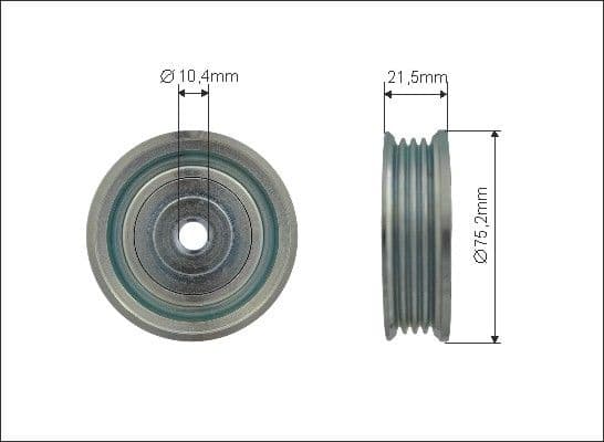 Tensioner Pulley, V-ribbed belt 500208