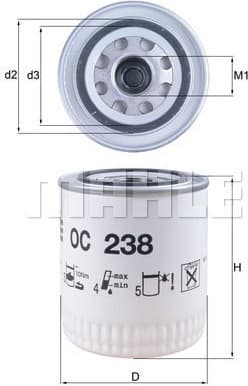 Oil Filter OC238 - image 2