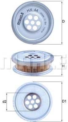 Hydraulic Filter, steering HX44 - image 2