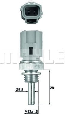 Sensor, coolant temperature BEHR TSE27 - image 2