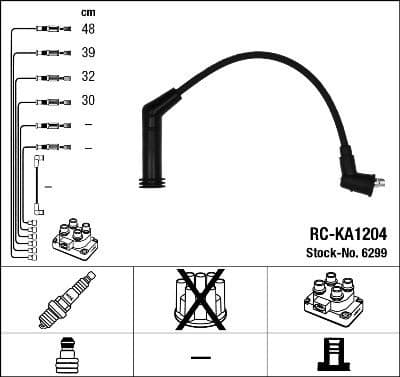Ignition Cable Kit RC-KA1204