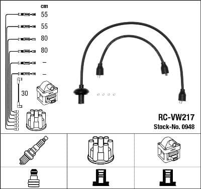Ignition Cable Kit RC-VW217
